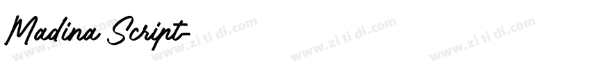 Madina Script字体转换